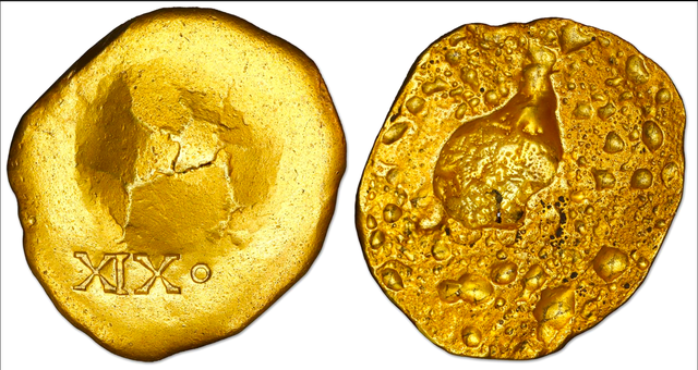 GOLD DISK 1715 FLEET 1 of 2 PIRATE GOLD COINS SHIPWRECK 