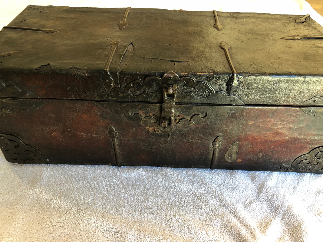 TREASURE CHEST REAL 1600-1700's CARRIED GOLD COB DOUBLOONS ESCUDOS